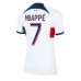 Günstige Paris Saint-Germain Kylian Mbappe #7 Auswärts Fussballtrikot Damen 2023-24 Kurzarm